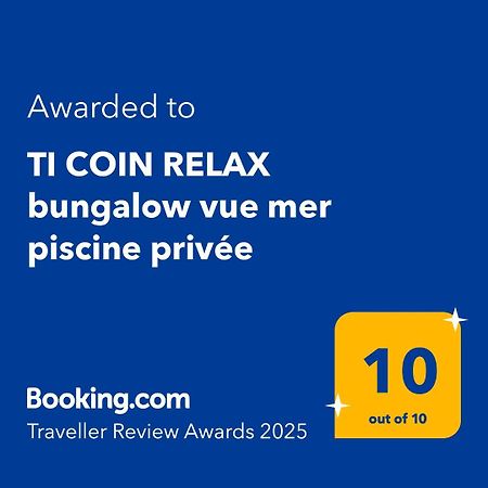 TI COIN RELAX bungalow vue mer piscine privée Saint-Francois  Exterior foto