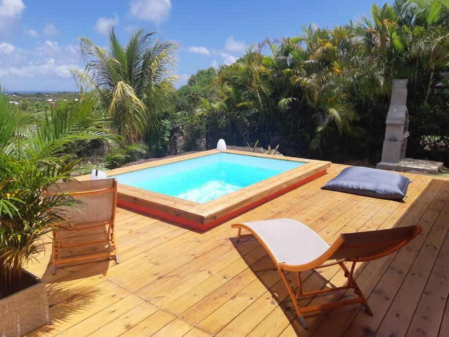 TI COIN RELAX bungalow vue mer piscine privée Saint-Francois  Exterior foto