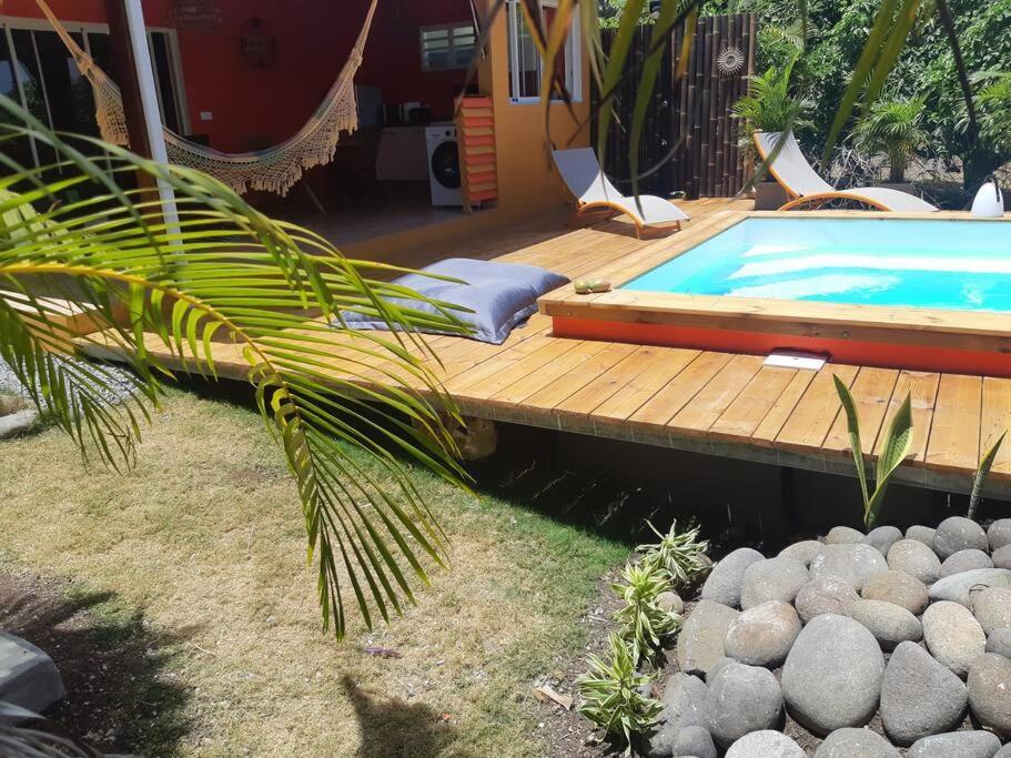 TI COIN RELAX bungalow vue mer piscine privée Saint-Francois  Exterior foto