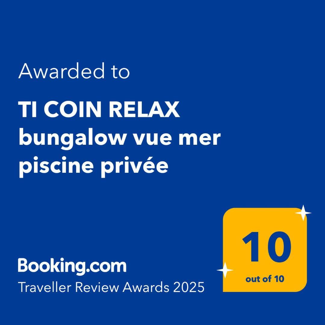 TI COIN RELAX bungalow vue mer piscine privée Saint-Francois  Exterior foto